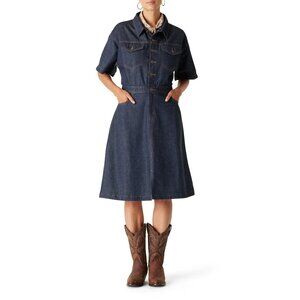 New Women's Levi Strauss Signature Vintage '95 Denim Dress Size L